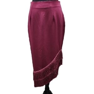 SHEIN Burgundy Skirt